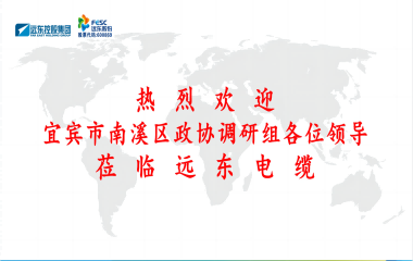 南溪區(qū)政協(xié)黨組書記、主席余水情率隊蒞臨遠(yuǎn)東電纜宜賓參觀調(diào)研